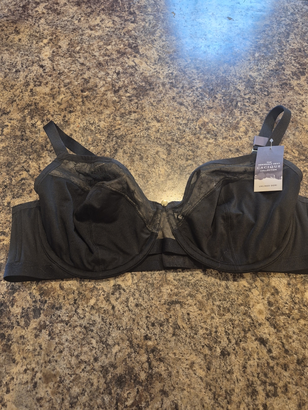 Cacique Black Unlined Demi Bra - Supportive Women’s Intimates